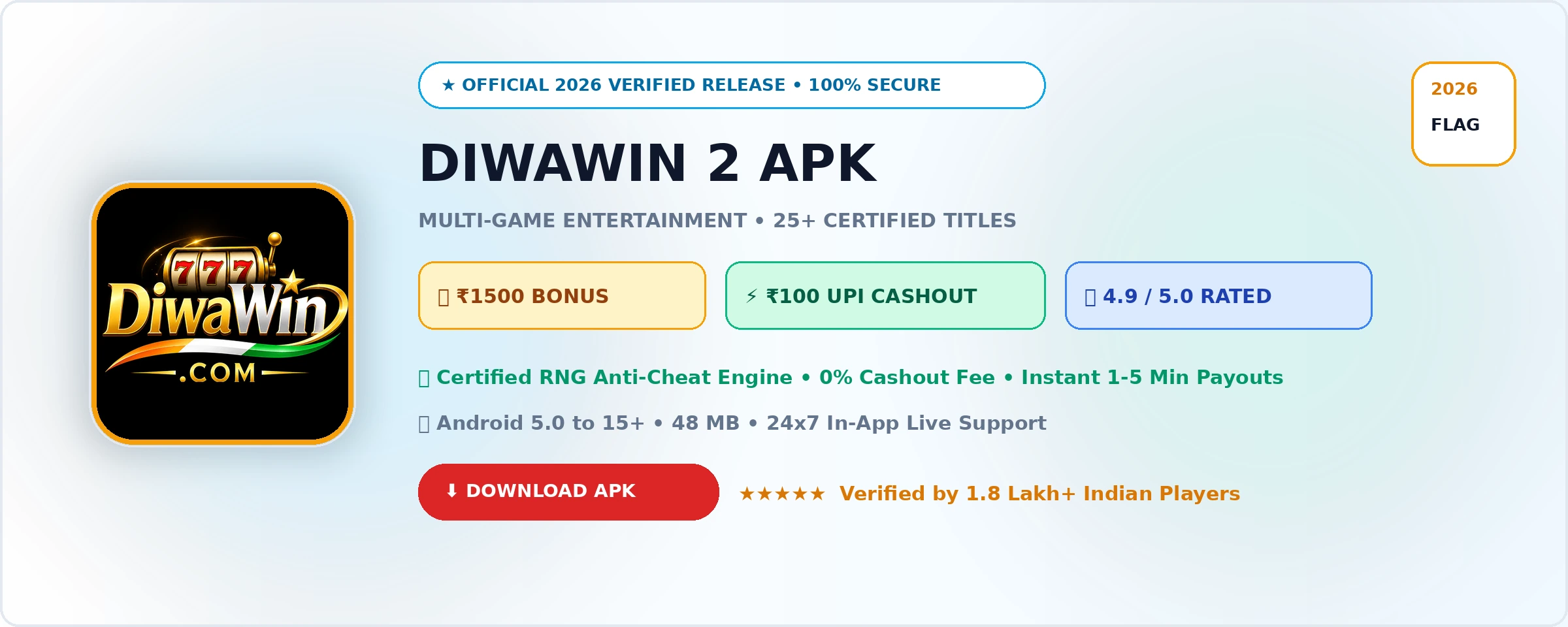DiwaWin 2 Official 2026 Game Banner